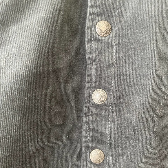 KUHL Green Button Down Corduroy Straight Skirt w 2 Front Zipped Pockets - 14 - Picture 7 of 10